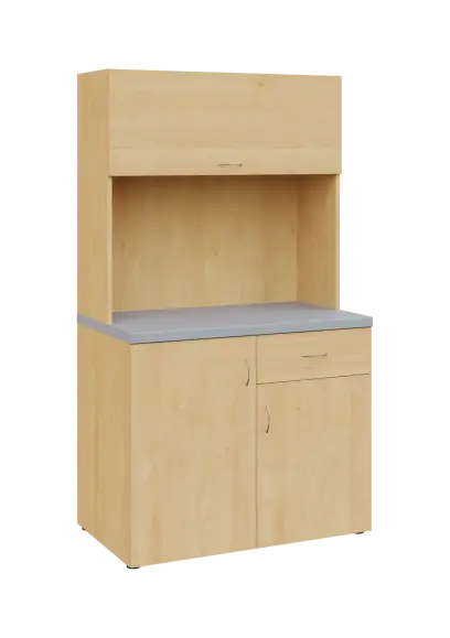 KUCH - SIMPLE 3 kuchyňka s výklopem (lednice), 1800x1000x6000 mm, javor horský